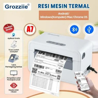 Printer GROZZIIE Printer Thermal Resi & Label A7 USB+Bluetooth