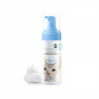 【Arf Arf 旺芙】溫柔潔淨 乾洗澡慕斯 無毛貓專用 150ml(溫和清潔 食品級可舔食 泡沫按壓瓶簡單易用)