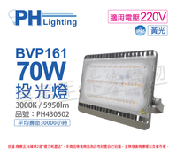 PHILIPS飛利浦 BVP161 LED 70W 220V 3000K 黃光 IP65 投光燈 泛光燈_PH430502