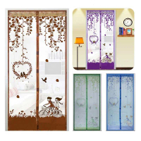 [COD] Tirai Pintu Rumah Kamar Anti Nyamuk Kelambu Jaring Dengan Magnet Screen Door 100x210cm