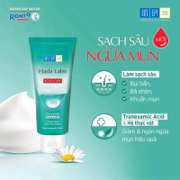 Kem Rửa Mặt Hada Labo Cho Da Mụn Và Nhạy Cảm 80g, Acne Care Calming Cleanser, hada labo acne