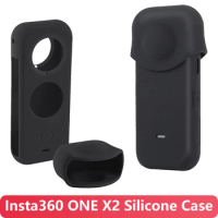 For Insta360 ONE X2 Silicone Protective Case Waterproof Dustproof Dropproof Body Protector Case Lens Protection Case