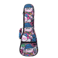 Ukulele Bag Case Waterproof Electric 21 23/24 26 Inches Soprano Concert Tenor Baritone Backpack Carry Gig Portable Colorful