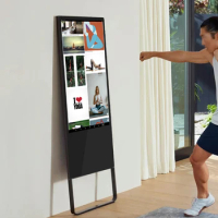 Smart Mirror Phone To Tv With Camera 43 Inch Mirror Magic Exercise Mirror Intelligent Stregth Fitness