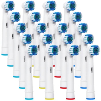 20Pcs Replacement Toothbrush Heads For Braun Oral-B Precision Clean Toothbrush Replacement Brush Heads