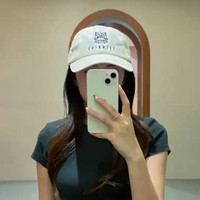 Topi CALM MIND MONSTER EMBROIDERY BLACK CREAM CAP 100% ORIGINAL