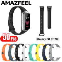 50Pcs/Pack Bracelet for Samsung Galaxy Fit sm r370 Strap Silicone Band Replace Watchband for Galaxy fit sm r370 Bracelets Belt