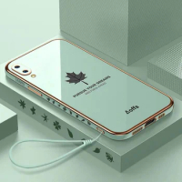 For huawei y7 pro 2019 casing huawei y7 2019 Y7 Prime 2019 Straight Edge Maple Leaf Phone Case