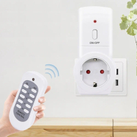 433.92Mhz Wireless Remote Control Socket 16A 230VAC for Home Appliance Light Fan