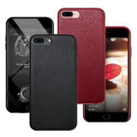 【CityBoss】for iPhone 8Plus / 7Plus / 6Plus 簡單經典真皮手機保護殼