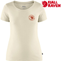 Fjallraven 瑞典北極狐 1960 Logo 女款有-機棉短袖T恤 83513 113 粉筆白