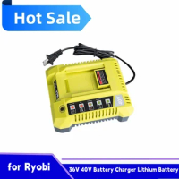 BATERSTUO™ rechargeable for Ryobi 36V 40V Battery Charger OP404 Power tools mower Lithium Battery