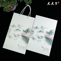 扇盒團扇盒子中國風古風圓扇盒宮扇手提袋禮品包裝盒扇子收納紙袋