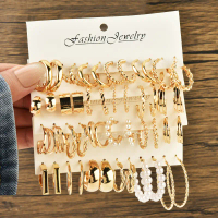 cod Mutiara Hati Untuk Aksesoris Perhiasan Wanita Alloy Gold Silver/Anting Hoop Kotak Emas Perak Ele