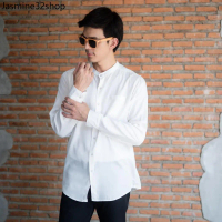 * RLL เสื้อเชิ้ตแขนยาวชาย เท่ๆ สไตล์อาหรับดูไบ ปากีสถาน ปกตั้งจีน ผ้าคอตตอน กางเกงยีนส์ฟอก