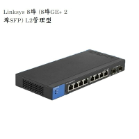 【最高現折268】Linksys 8埠(8埠GE+ 2埠SFP)L2管理型Gigabit超高速乙太網路交換器/鐵殼/LGS310C-TW