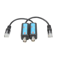 1 Pair IP Network Coaxial Transmitter Receiver Extender Safe Transmission Cables For Camera 10/100Mbps IP to Coaxial