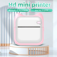 Mini Printer Bluetooth Thermal Paper Printer Inkless Portable Printing Label Recorder Graffiti Printing Photo Wireless