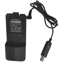 2022 Baofeng UV-5R USB battery Charger Cable 3800mAh 5RA 5RB BF-UVB3 Plus UV-S9 UV-R50 UV-82