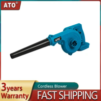 ATO Cordless Blower Vacuum Clean Electric Air Blower Leaf Blower Computer Dust Cleaner Collector Garden For Makita 18V Battery
