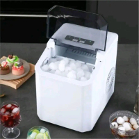 mesin es batu kristal otomatis, mini portable ice maker 12kg 150W