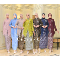 kebaya wisuda kebaya modern model tunik nagita bahan tile kombinasi payet Dewasa