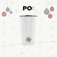 Carpe Diem 棱角保溫杯 16oz (白色) PO: 15124 雙層陶瓷杯 咖啡杯