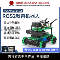 【高品質 超低價】亞博智能ROS2機器人SLAM麥輪無人小車建圖導航JETSON NANO樹莓派5