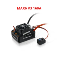Hobbywing EzRun Max6 V3/ Max5 V3/MAX10 SCT 160A / 200A /120A Speed Controller Waterproof Brushless ESC for 1/6 1/5 RC Car