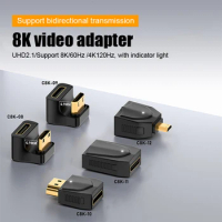 8K 60HZ HDTV To Mini-C Adapter HD Video Converter 4K 120HZ Micro-D To Mini-C Converter For Laptop Phone TV Monitor