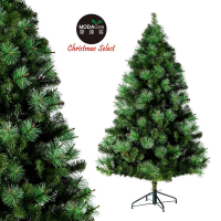 台灣製12呎/12尺(360cm)PVC+ 松針深淺綠擬真混合葉聖誕樹 裸樹(不含飾品不含燈)