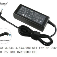 19.5V 3.33A 4.5x3.0mm 65W laptop AC power adapter charger for HP DV6-7000 DV7 DM4 14-k00TX 14-k002TX 14-k005TX C8K20PA