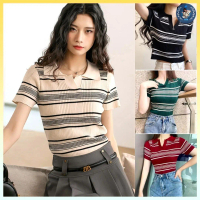 💥[A117] Áo len thun nữ Montoghi dệt kim KẺ NGANG 2 MÀU hàng dệt kim cổ đức thanh lịch và năng