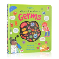 Usborne Book Step Inside Science Germs Educational Picture Cardboard Books for Children In English Reading Books for Kids