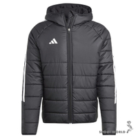 【下殺】Adidas 連帽外套 男裝 鋪棉 防風 保暖 拉鍊口袋 黑【運動世界】IJ7388