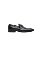 รองเท้าหนังผู้ชาย แบบสวม Penny Loafers สีดำ