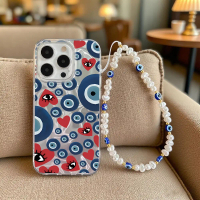 เคสโซ่มุกหัวใจตาสีฟ้ามายากล, Modish, สำหรับ Realme C75, C73, 4G และ 5G, 14 Pro Plus, C67 5G, C75X, C