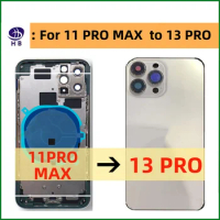 For iPhone 11 Promax to 13 Promax Rear Battery Midframe Replacement,11Pro max Like 13 PRO For iPhone 11Promax to13 Pro Housing