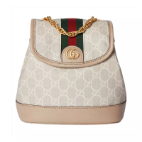 Gucci Ophidia GG Supreme Canvas Mini Backpack Beige White
