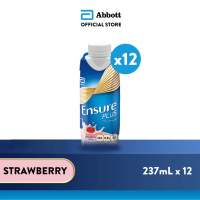[Bundle of 12] Ensure ®   Plus Strawberry 237ml
