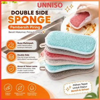 UNNISO - Double Side Sponge Pembersih Piring / Sponge Pembersih Kitchen Zink