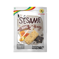[COD] งาแผ่นผสมน้ำผึ้ง 50 กรัม (5 ซอง/แพ็ค) Sesame bar with Honey 50 g. (5 pieces/pack)