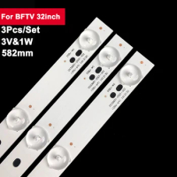 3pcs/set 3V Led Backlight TV Bar 8Lens For BFTV 32inch DS32M51-DS01-V02 T32S 32F1 T32FUZ X32S 582mm TV Repair Spare Parts