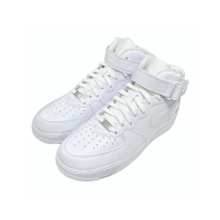 Supreme x Nike Air Force 1 Mid White 白色 AF1 中筒 潮牌聯名 聯名款 休閒鞋 男鞋 FZ8784-100