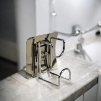 MutiaraMall Jakarta - WISPOD Gantungan Dinding Washbasin Hook Kitchen Bathroom Rack 2 PCS - WP2