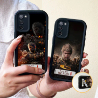 Sarung Telefon OPPO A55 5G, Sarung Hitam, Sarung Wukong Mitos, Reka Bentuk Kartun Zoro Cool, Kanta P