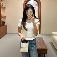 Tas GIVENCHY TEXT BLACK IVORY WHITE CANVAS MINI TOTE BAG WITH LS 100% ORIGINAL 12X4X15CM