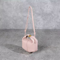 Polene Tas POLENE BERI TEXTURE LEATHER BLUSH SHOULDER BAG 100% ORIGINAL