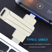 Type-c USB 3.0 Android OTG And Computer Flash Drives High Speed USB Memory 256GB 128GB 64GB 32GB for SmartPhone,Tablet