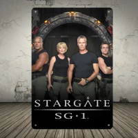 Stargate Sg-1 Locomotive Retro Metal Tin Sign Poster Plaque Bar Pub Club Cafe Home Plate For Wall Decor Art Home Decora